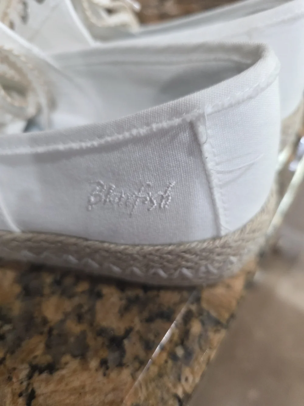 White Canvas Espadrille Sneaker with Rope Trim